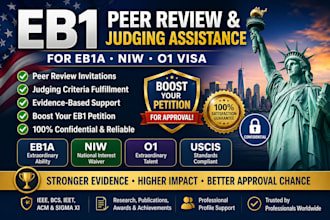 provide eb1a peer review invitations and judging criteria support