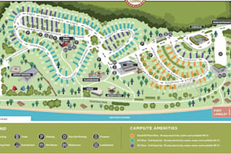 design custom rv park maps, campground maps, and site layouts