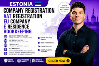 estonia company registration vat registration eu company e residency bookkeeping