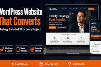 design a wordpress website for coaches and small business owners