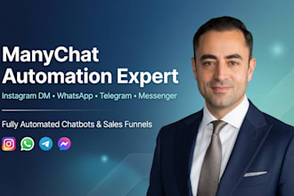 manychat automation, instagram dm, whatsapp, telegram, messenger