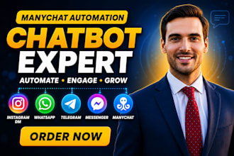 manychat automation, instagram dm, whatsapp, telegram, messenger