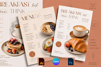 design marketing restaurant catalog katalogo beverage menu brochure