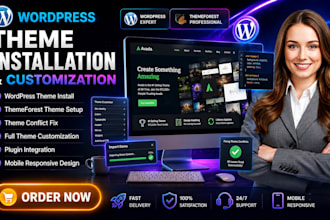 install wordpress theme, themeforest theme and customize theme conflicts