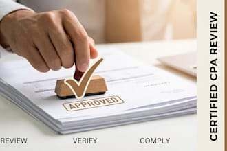 provide a licensed CPA verification letter and review financial statements