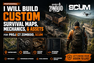 build custom survival maps, mechanics, and assets for project zomboid, scum