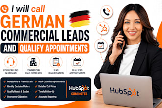call german commercial leads and qualify appointments
