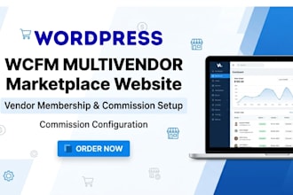 build wcfm multivendor ecommerce website with vendor membership and commission