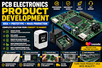 develop pcb electronics products prototype and mass production ready design
