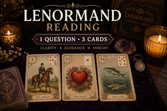 do a detailed lenormand card reading for you