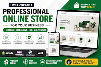 help you to create a professional store for you