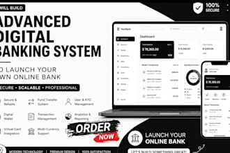 build advanced digital banking system to launch your own online banking website
