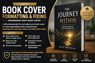 fix cover sizing, spine width and bleed for ingramspark books