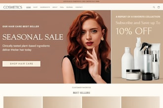 design skincare shopify store, beauty shopify website, cosmetics shopify store