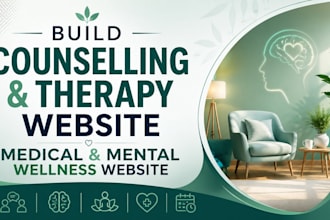 build counselling and therapy website, medical and mental wellness website
