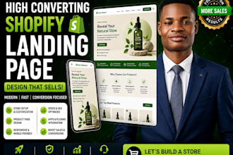 design high converting shopify store website shopify product landing page cro