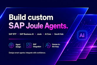 plan, design and build sap ai agents with btp and joule