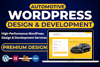 build automotive website car rental website auto parts with ymm search function