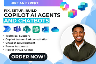 setup smart microsoft copilot studio ai agents, chatbot fix, business consultant