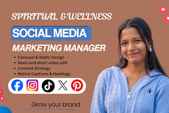be your wellness and spiritual social media manager