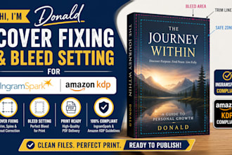 fix cover sizing, spine width and bleed for ingramspark books