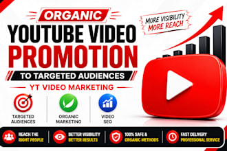promote youtube videos and channel to targeted audiences with organic marketing