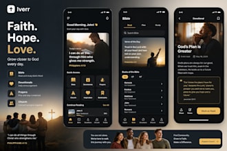 develop christian app, church app, bible app, devotional app, inspirational app