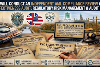 conduct an independent aml compliance review and effectiveness audit