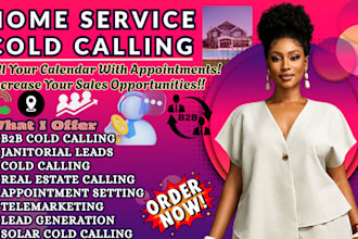do home service cold calling janitorial leads generation and appointment setting