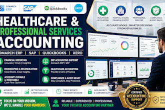 do healthcare professional services accounting on comarch erp sap quickbook xero