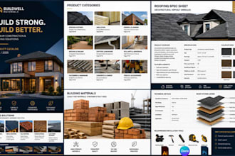 design construction building materials product catalog and roofing spec sheet
