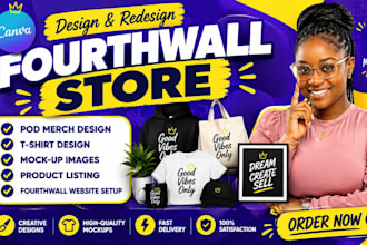 setup fourth wall pod merch store redesign fourthwall website for youtubers