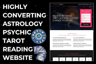design astrology meta psychic reading tarrot reading website