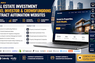 real estate angel investors crowdfunding investment contract automation website