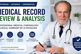 re view medical records and create a physician medical summary
