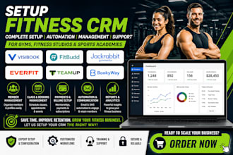 setup fitness CRM visibook fitbudd jackrabbit gymnastics everfit teamup bookyway
