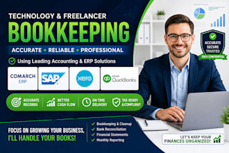 do technology freelancer bookkeeping using comarch erp sap xero and quickbooks