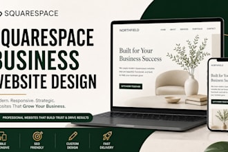 design a professional squarespace business website
