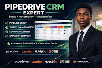 set up and automate your pipedrive CRM sales pipeline
