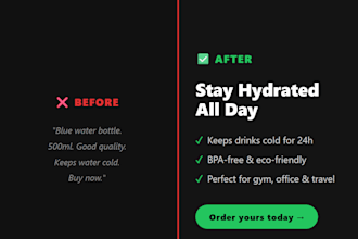 write converting product descriptions and shop texts using ai