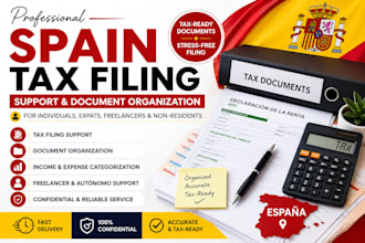 do spain tax filing support  document organization for individuals