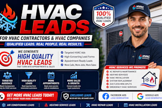 generate qualified hvac leads for hvac contractors and hvac companies with ads