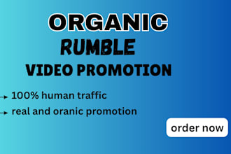 do organic rumble promotion for you