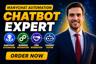 manychat automation, business automation, CRM integration, chatbot system