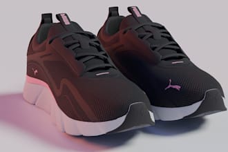 do 3d shoe, 3d shoe modeling, 3d footwear design, sneaker for 3d printing