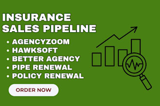 build automated insurance sales pipeline with agencyzoom, hawksoft better agency