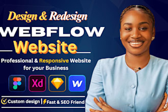 webflow website design, redesign webflow or fix webflow website figma to webflow