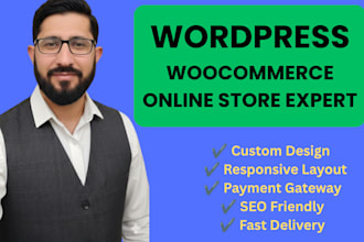 design and develop a wordpress woocommerce online store