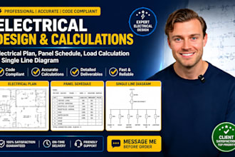 design professional electrical plans, panel schedules and single line diagrams