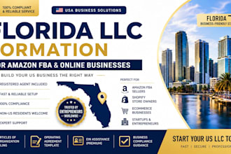 form florida USA llc for amazon fba with registered agent